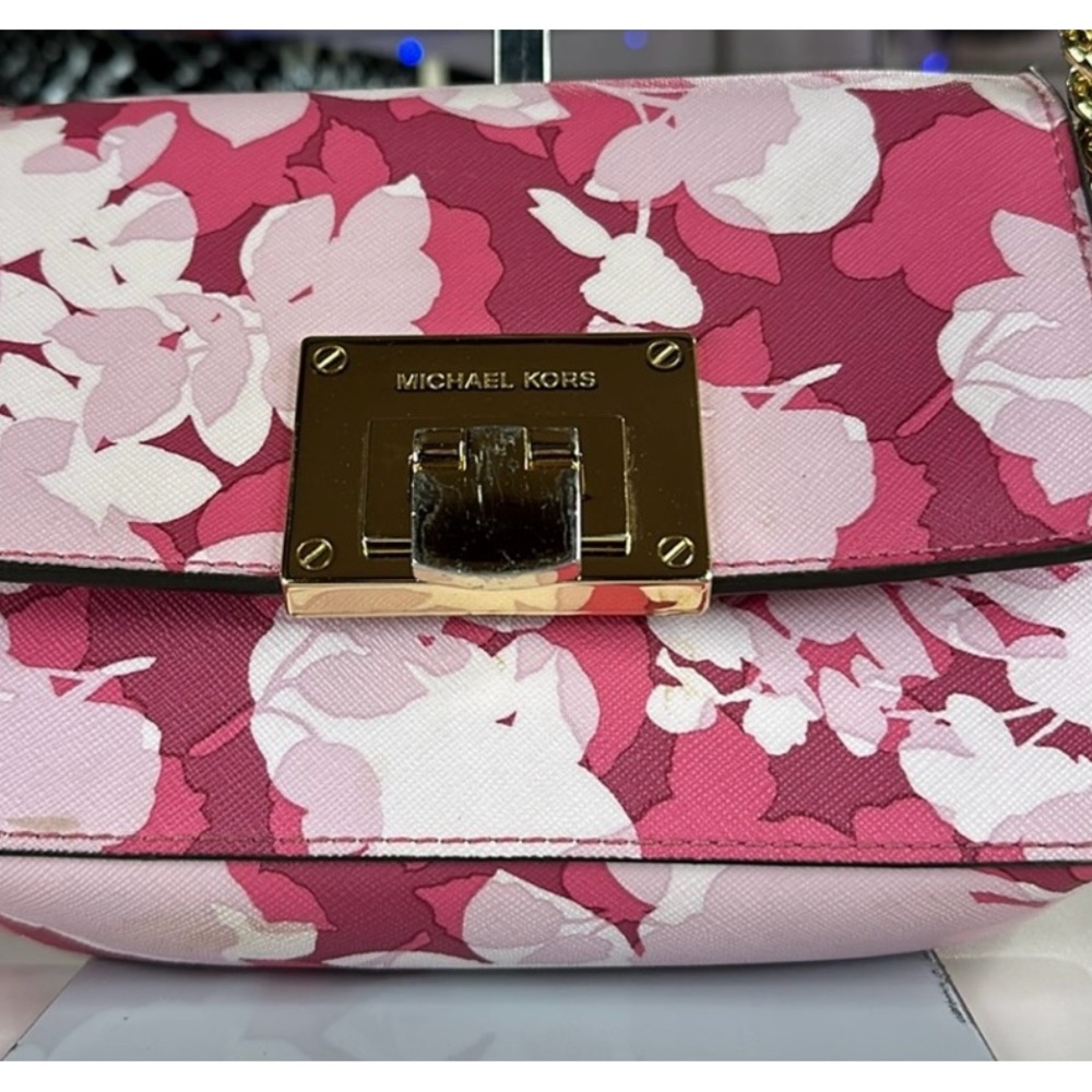 Michael Kors Mini Floral Crossbody - Picture 2 of 8